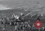 Image of F6F Hellcat fighter Pacific Ocean, 1944, second 62 stock footage video 65675074365