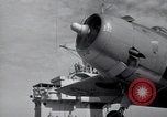 Image of F4F Wildcat fighter planes Palau Islands, 1944, second 18 stock footage video 65675074373
