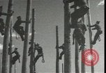 Image Signal Corps poseurs de ligne Georgia United States USA, 1951, de la seconde 32 séquences d'archives historiques vidéo 65675074381