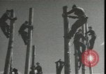 Image Signal Corps poseurs de ligne Georgia United States USA, 1951, de la seconde 43 séquences d'archives historiques vidéo 65675074381