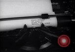 Image of Albert Einstein letter to Roosevelt about atomic bomb Long Island New York USA, 1939, second 49 stock footage video 65675074404