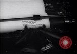 Image of Albert Einstein letter to Roosevelt about atomic bomb Long Island New York USA, 1939, second 52 stock footage video 65675074404