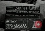 Image of explosions on hill Okinawa Ryukyu Islands, 1945, second 7 stock footage video 65675074417