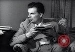 Image of Philosopher and author Aldous Huxley Los Angeles California USA, 1944, second 44 stock footage video 65675074448