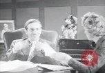 Image of Walt Disney answers request for Mickey Mouse endorsement Los Angeles California USA, 1937, second 60 stock footage video 65675074476
