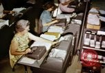 Image of User of early computers by American government workers United States USA, 1968, second 31 stock footage video 65675074553