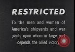 Image of Building and launching USS Hornet CV-8 Washington DC USA, 1942, second 6 stock footage video 65675074562