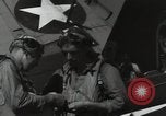 Image of F6F Hellcat fighters Leyte Gulf Philippines, 1944, second 15 stock footage video 65675074598
