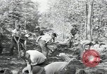 Image of Civilian Conservation Corps constructing roads and bridges United States USA, 1936, second 23 stock footage video 65675074627