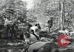 Image of Civilian Conservation Corps constructing roads and bridges United States USA, 1936, second 24 stock footage video 65675074627