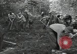 Image of Civilian Conservation Corps constructing roads and bridges United States USA, 1936, second 29 stock footage video 65675074627