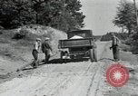 Image of Civilian Conservation Corps constructing roads and bridges United States USA, 1936, second 62 stock footage video 65675074627