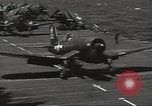 Image of Marine F4U Corsairs of VMF-112 Pacific Theater, 1945, second 19 stock footage video 65675074656