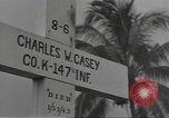 Immagine di Stati Uniti cimitero Guadalcanal nelle Isole Salomone, 1944, secondo 20 filmato di repertorio 65675074668