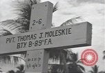 Immagine di Stati Uniti cimitero Guadalcanal nelle Isole Salomone, 1944, secondo 33 filmato di repertorio 65675074668