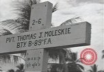 Immagine di Stati Uniti cimitero Guadalcanal nelle Isole Salomone, 1944, secondo 34 filmato di repertorio 65675074668