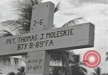 Immagine di Stati Uniti cimitero Guadalcanal nelle Isole Salomone, 1944, secondo 35 filmato di repertorio 65675074668