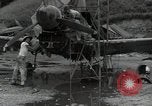 Image of USAAC mechanics perform maintenance on P-40 and P-400 airplanes Guadalcanal Solomon Islands, 1943, second 5 stock footage video 65675074690