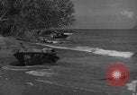 Image of wrecked Japanese equipment Guadalcanal Solomon Islands, 1943, second 4 stock footage video 65675074694