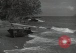 Image of wrecked Japanese equipment Guadalcanal Solomon Islands, 1943, second 9 stock footage video 65675074694