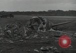 Image of Wrecked P-38 Lightening aircraft Guadalcanal Solomon Islands, 1943, second 6 stock footage video 65675074697