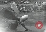 Image of Wrecked P-38 Lightening aircraft Guadalcanal Solomon Islands, 1943, second 18 stock footage video 65675074697