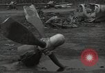 Image of Wrecked P-38 Lightening aircraft Guadalcanal Solomon Islands, 1943, second 24 stock footage video 65675074697