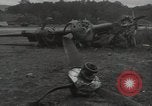 Image of Wrecked P-38 Lightening aircraft Guadalcanal Solomon Islands, 1943, second 31 stock footage video 65675074697