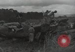 Image of Wrecked P-38 Lightening aircraft Guadalcanal Solomon Islands, 1943, second 35 stock footage video 65675074697