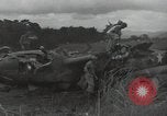 Image of Wrecked P-38 Lightening aircraft Guadalcanal Solomon Islands, 1943, second 42 stock footage video 65675074697