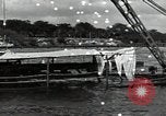 Image of wrecked USS Arizona BB-48 Pearl Harbor Hawaii USA, 1941, second 3 stock footage video 65675074705