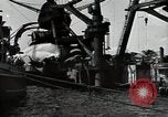 Image of wrecked USS Arizona BB-48 Pearl Harbor Hawaii USA, 1941, second 19 stock footage video 65675074705