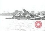 Image of wrecked USS Arizona BB-48 Pearl Harbor Hawaii USA, 1941, second 26 stock footage video 65675074705