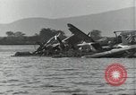 Image of wrecked USS Arizona BB-48 Pearl Harbor Hawaii USA, 1941, second 27 stock footage video 65675074705