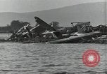 Image of wrecked USS Arizona BB-48 Pearl Harbor Hawaii USA, 1941, second 28 stock footage video 65675074705