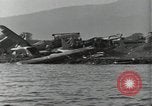 Image of wrecked USS Arizona BB-48 Pearl Harbor Hawaii USA, 1941, second 29 stock footage video 65675074705