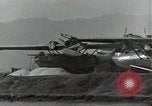 Image of wrecked USS Arizona BB-48 Pearl Harbor Hawaii USA, 1941, second 34 stock footage video 65675074705