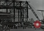Image of wrecked USS Arizona BB-48 Pearl Harbor Hawaii USA, 1941, second 60 stock footage video 65675074705