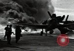 Image of USS Franklin CV-13 kamikaze attack Pacific Ocean, 1944, second 48 stock footage video 65675074706