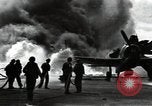 Image of USS Franklin CV-13 kamikaze attack Pacific Ocean, 1944, second 58 stock footage video 65675074706
