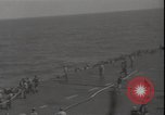 Image of deck of American carrier Pacific Ocean, 1944, second 11 stock footage video 65675074710