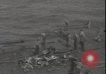 Image of deck of American carrier Pacific Ocean, 1944, second 12 stock footage video 65675074710