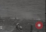 Image of deck of American carrier Pacific Ocean, 1944, second 15 stock footage video 65675074710