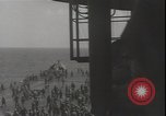 Image of deck of American carrier Pacific Ocean, 1944, second 51 stock footage video 65675074710