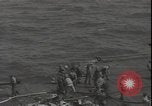 Image of deck of American carrier Pacific Ocean, 1944, second 54 stock footage video 65675074710