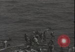 Image of deck of American carrier Pacific Ocean, 1944, second 55 stock footage video 65675074710
