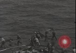 Image of deck of American carrier Pacific Ocean, 1944, second 56 stock footage video 65675074710