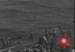 Image of deck of American carrier Pacific Ocean, 1944, second 59 stock footage video 65675074710