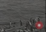 Image of deck of American carrier Pacific Ocean, 1944, second 61 stock footage video 65675074710