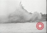 Image of USS Hancock CV-19 burning from kamikaze strike Pacific Ocean, 1945, second 3 stock footage video 65675074716